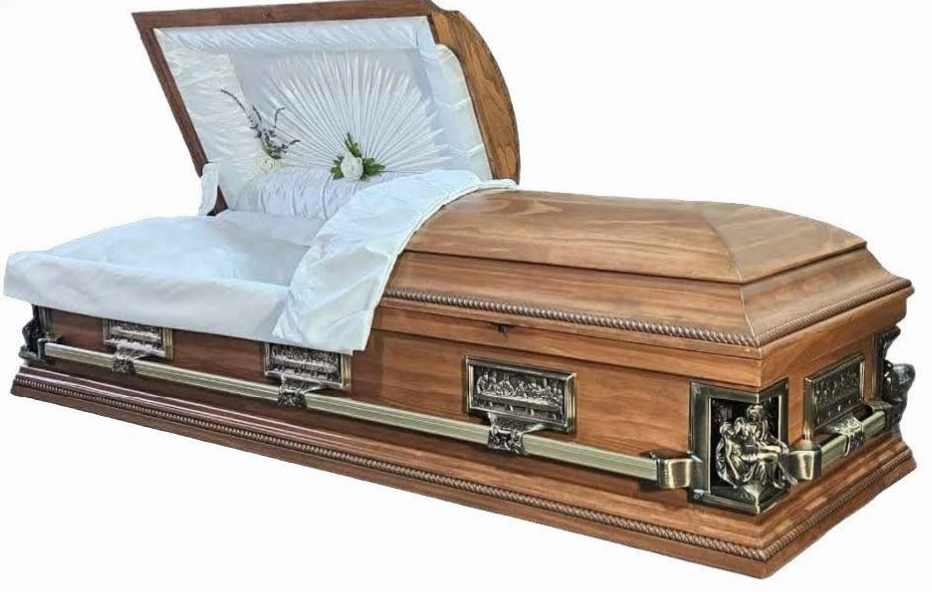 Legacy Pieta Walnut Color Casket