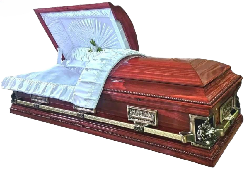 Legacy Pieta Mahogany Color Casket