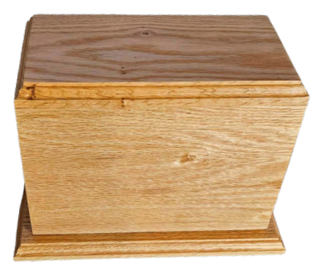 Engraved Oak Urn