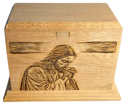 Prayerful Oak Urn